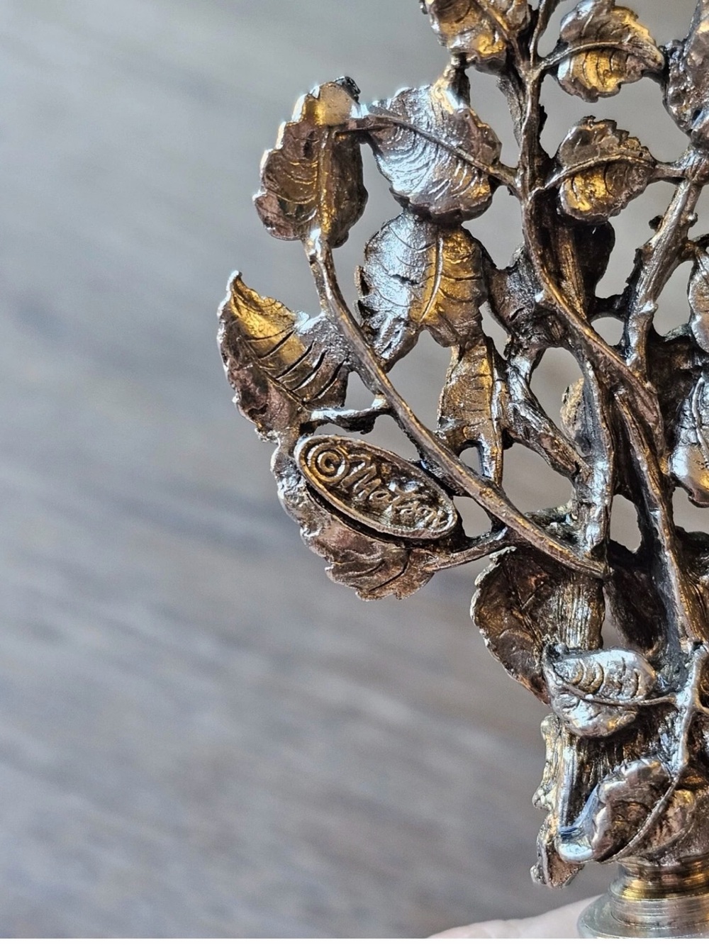 Vintage Ornate filigree metal rose and crystal Matson Perfume Bottle - Picture 5 of 8